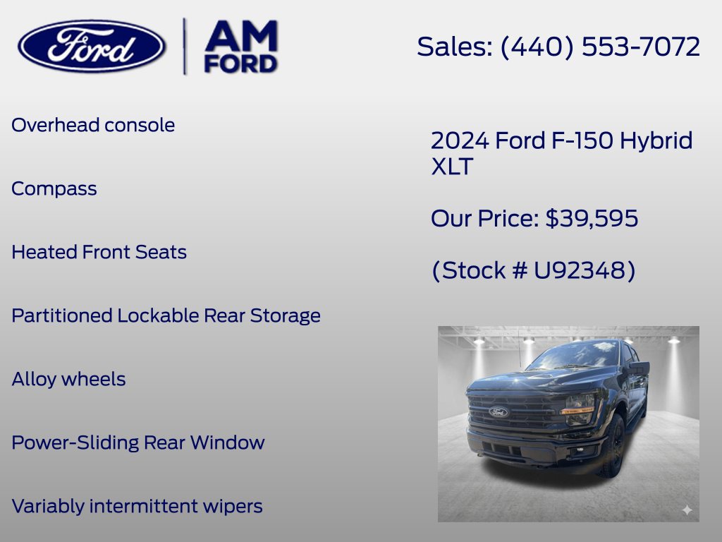Certified 2024 Ford F150 XLT w/ Equipment Group 302A MID AWD/4WD image 39