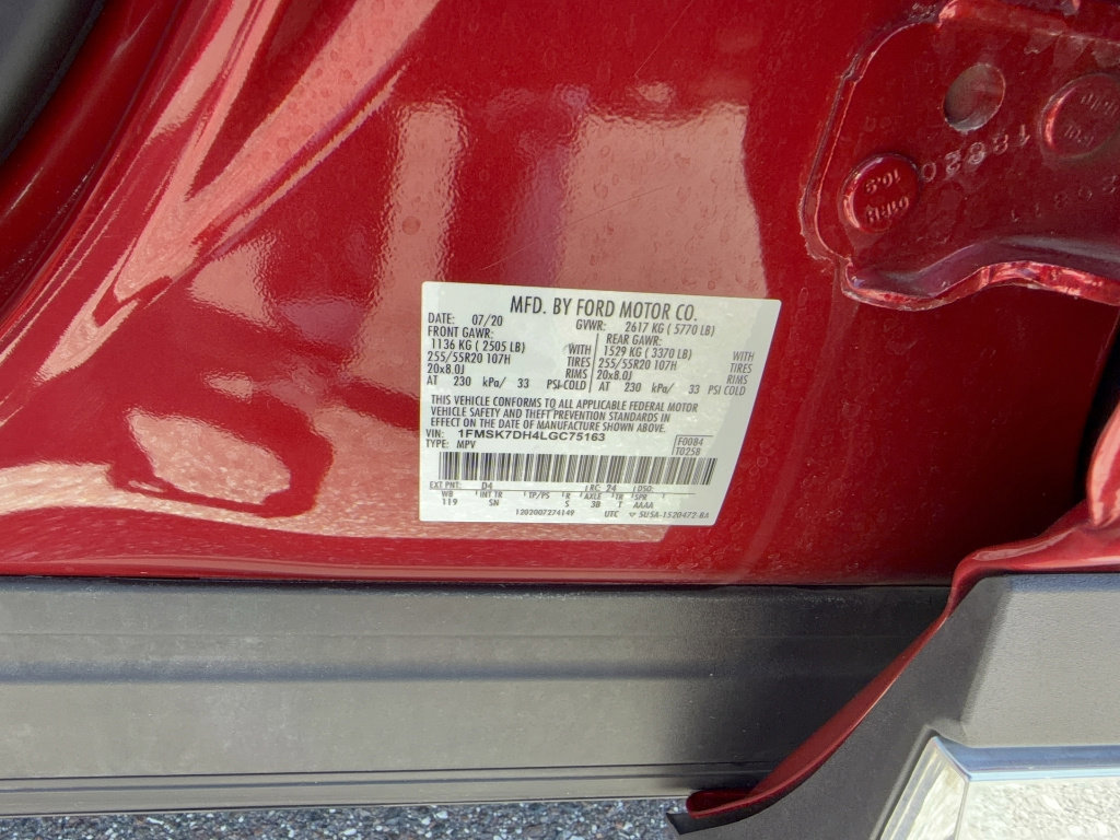 Certified 2020 Ford Explorer XLT w/ Equipment Group 202A image 34