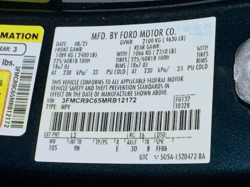 Certified 2021 Ford Bronco Sport Outer Banks AWD/4WD image 21