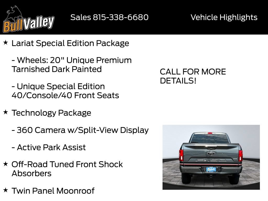 Certified 2020 Ford F150 Lariat w/ Equipment Group 502A Luxury AWD/4WD image 10
