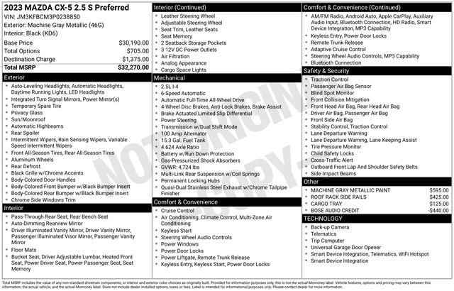 Used 2023 MAZDA CX-5 AWD 2.5 S image 10