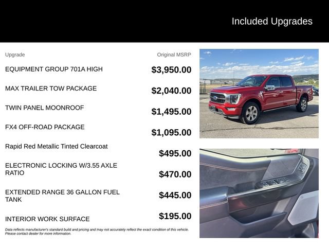 Certified 2023 Ford F150 Platinum w/ Equipment Group 701A High AWD/4WD image 5