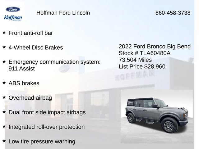 Certified 2022 Ford Bronco Big Bend AWD/4WD image 29