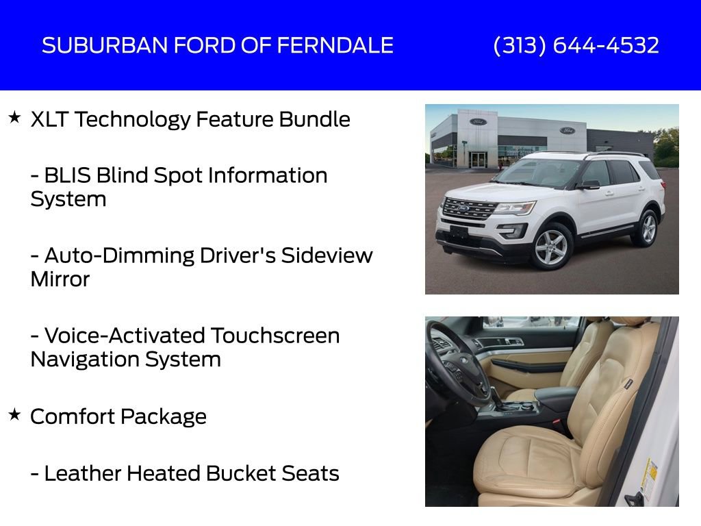 Certified 2017 Ford Explorer XLT w/ Equipment Group 202A image 13