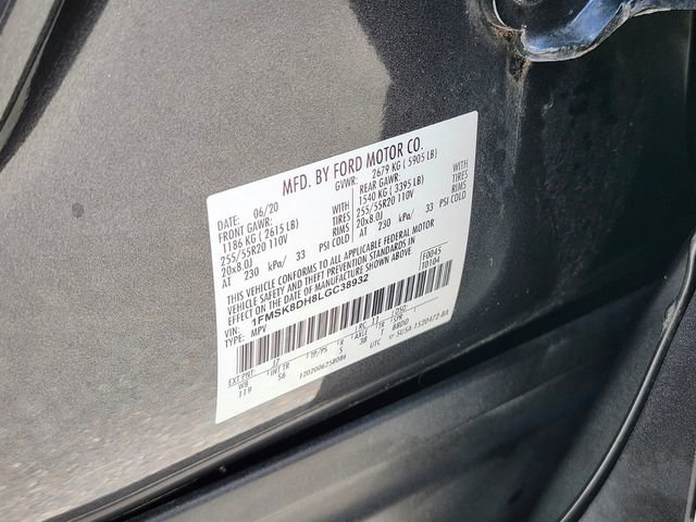 Certified 2020 Ford Explorer XLT w/ Equipment Group 202A AWD/4WD image 37