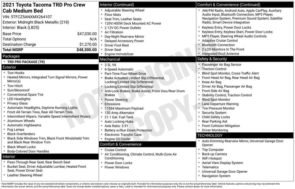 Used 2021 Toyota Tacoma TRD Pro image 33