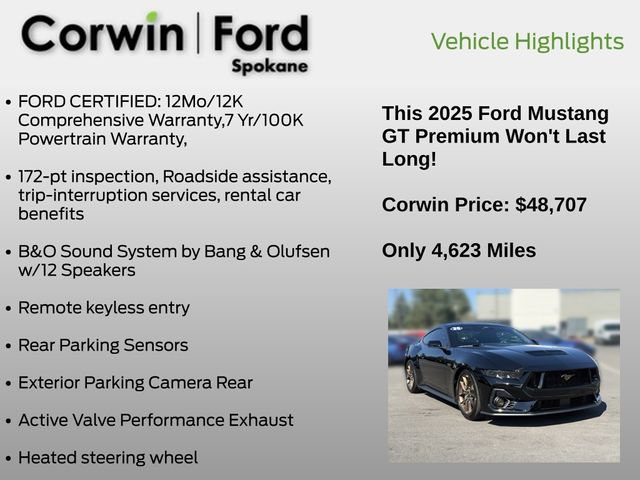 Certified 2025 Ford Mustang GT Premium RWD image 7