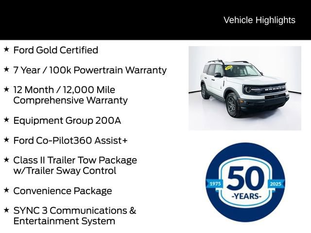 Certified 2022 Ford Bronco Sport Big Bend w/ Convenience Package image 10
