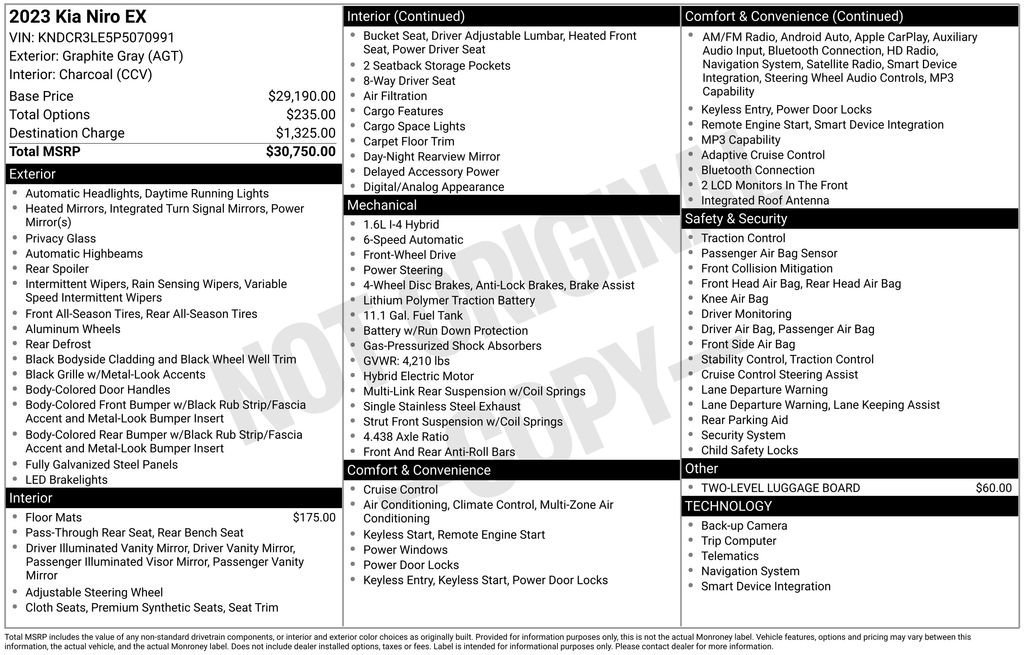 Used 2023 Kia Niro EX image 33