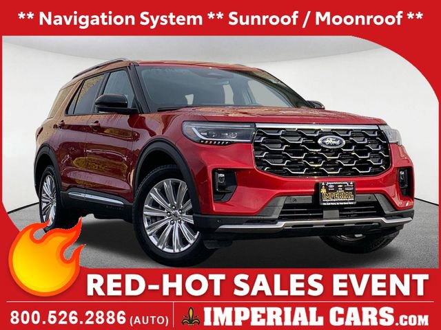 Certified 2025 Ford Explorer Platinum w/ LUX Leather Package