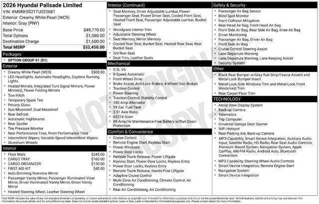Used 2026 Hyundai Palisade Limited FWD image 32