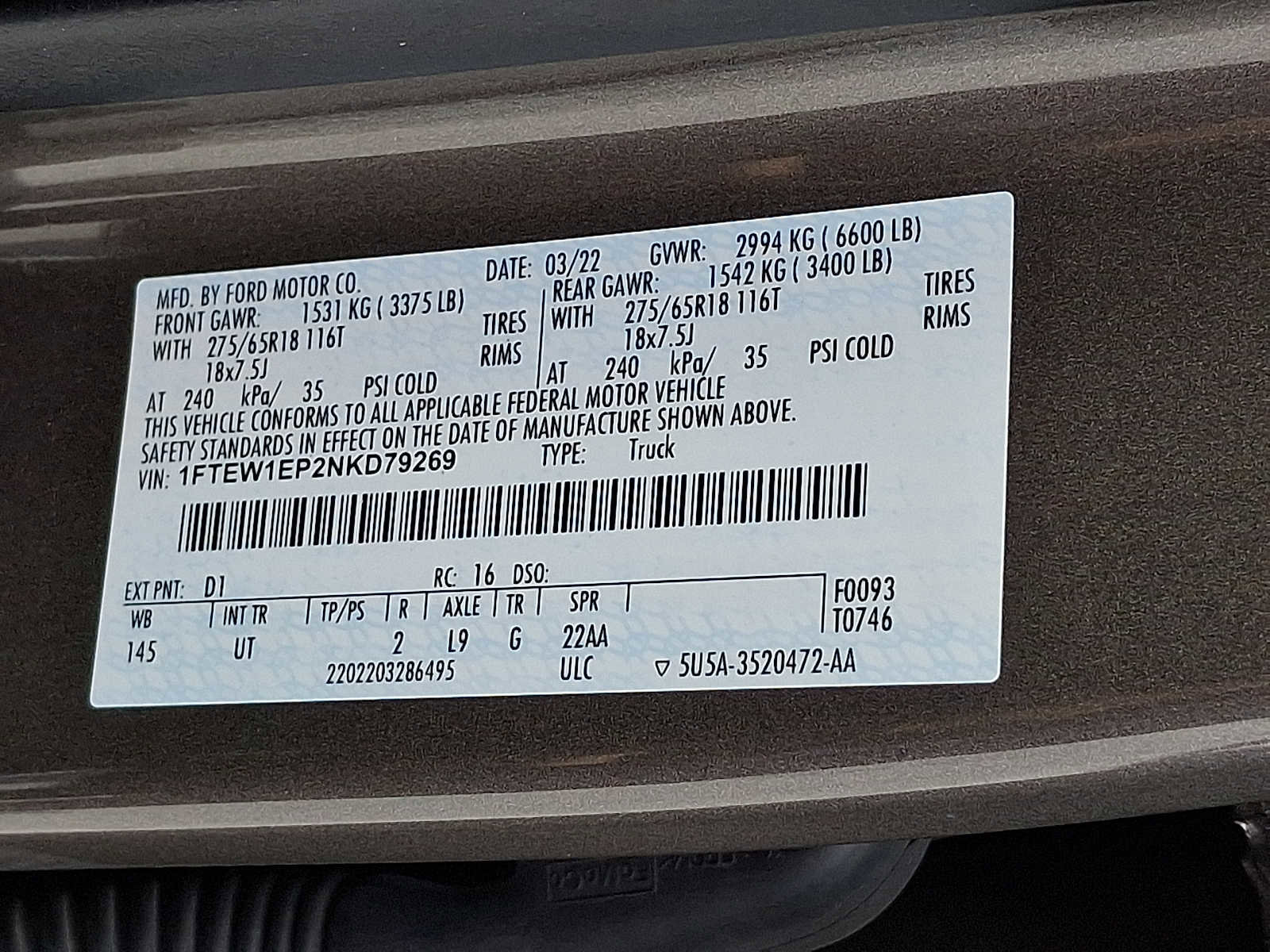 Certified 2022 Ford F150 XLT w/ Equipment Group 302A High AWD/4WD image 26