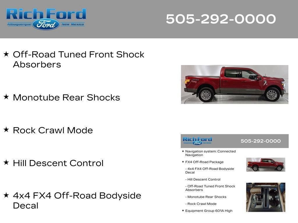 Certified 2025 Ford F150 King Ranch w/ FX4 Off-Road Package AWD/4WD image 60