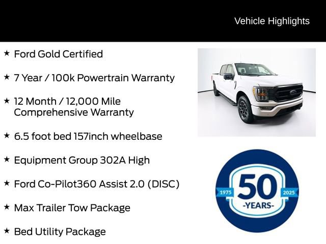 Certified 2022 Ford F150 XLT w/ Equipment Group 302A High image 10