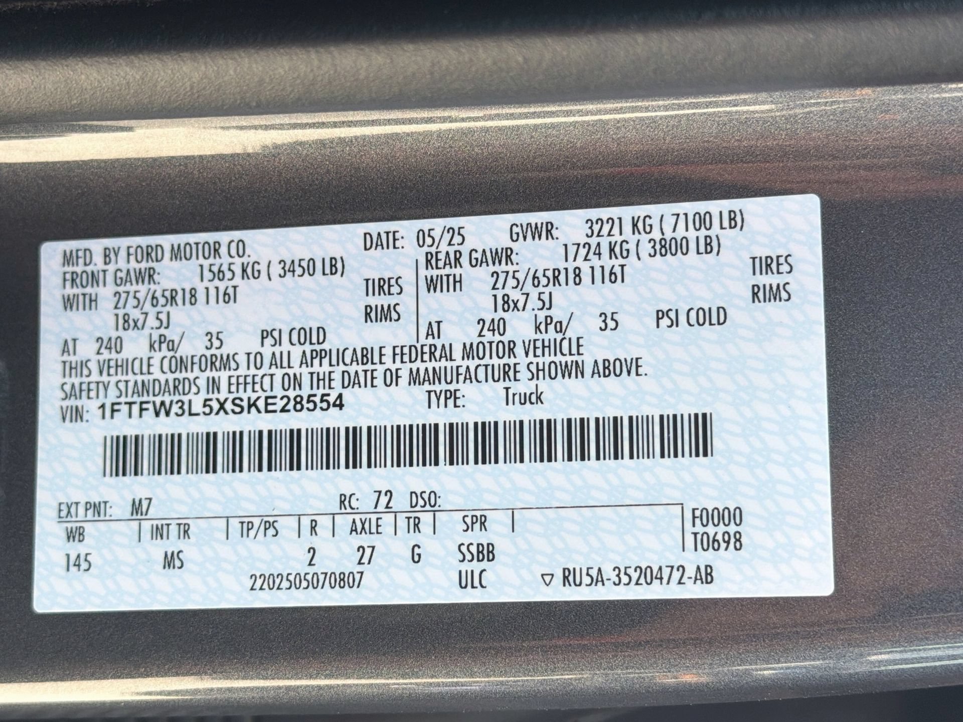 Certified 2025 Ford F150 XLT w/ Equipment Group 301A Standard AWD/4WD image 30
