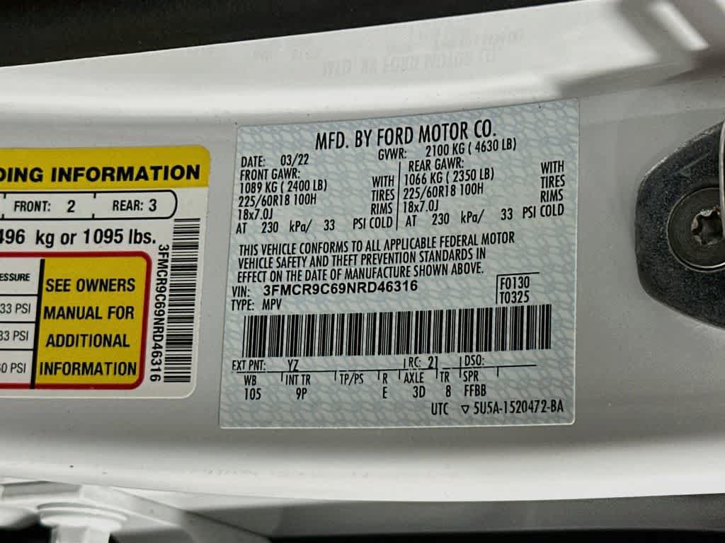 Certified 2022 Ford Bronco Sport Outer Banks AWD/4WD image 23