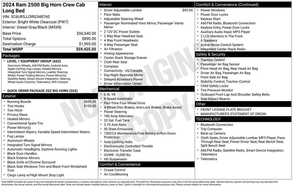 Used 2024 RAM 2500 Big Horn image 39