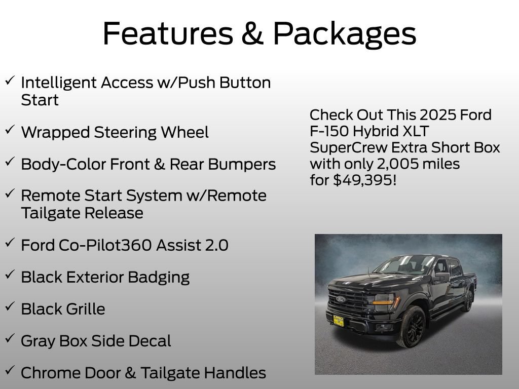 Certified 2025 Ford F150 XLT w/ Equipment Group 302A MID AWD/4WD image 8