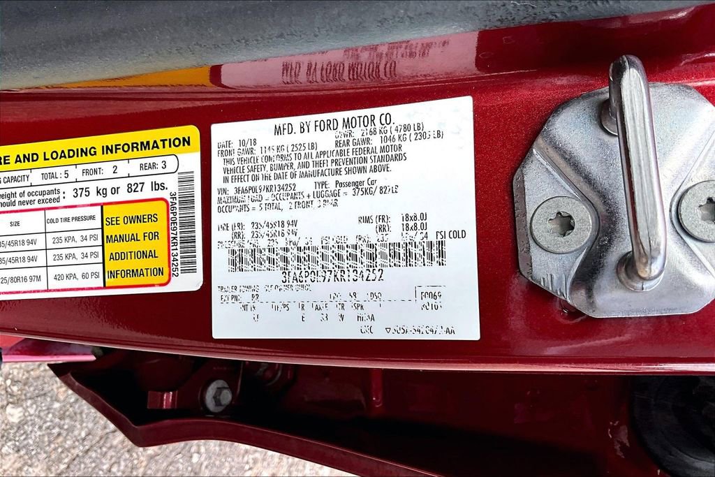 Certified 2019 Ford Fusion SEL AWD/4WD image 35