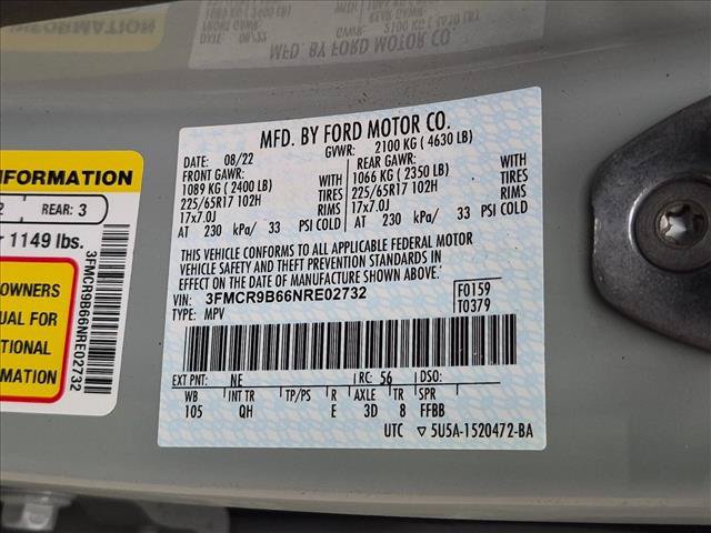 Certified 2022 Ford Bronco Sport Big Bend AWD/4WD image 14