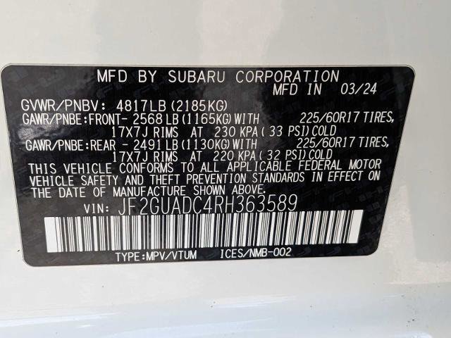 Used 2024 Subaru Crosstrek 2.0i Premium AWD/4WD image 37