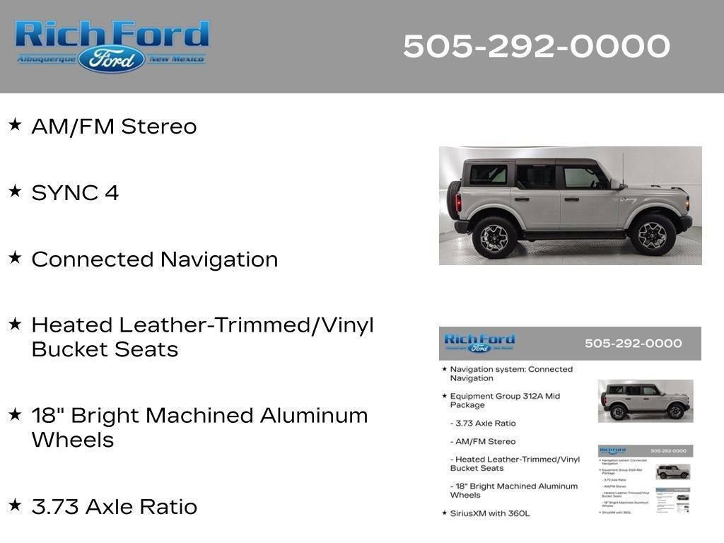 Certified 2026 Ford Bronco Outer Banks AWD/4WD image 26