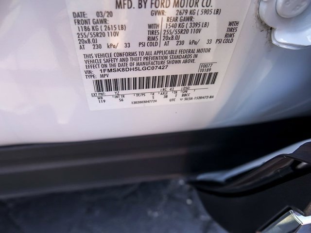 Certified 2020 Ford Explorer XLT w/ Equipment Group 202A AWD/4WD image 37