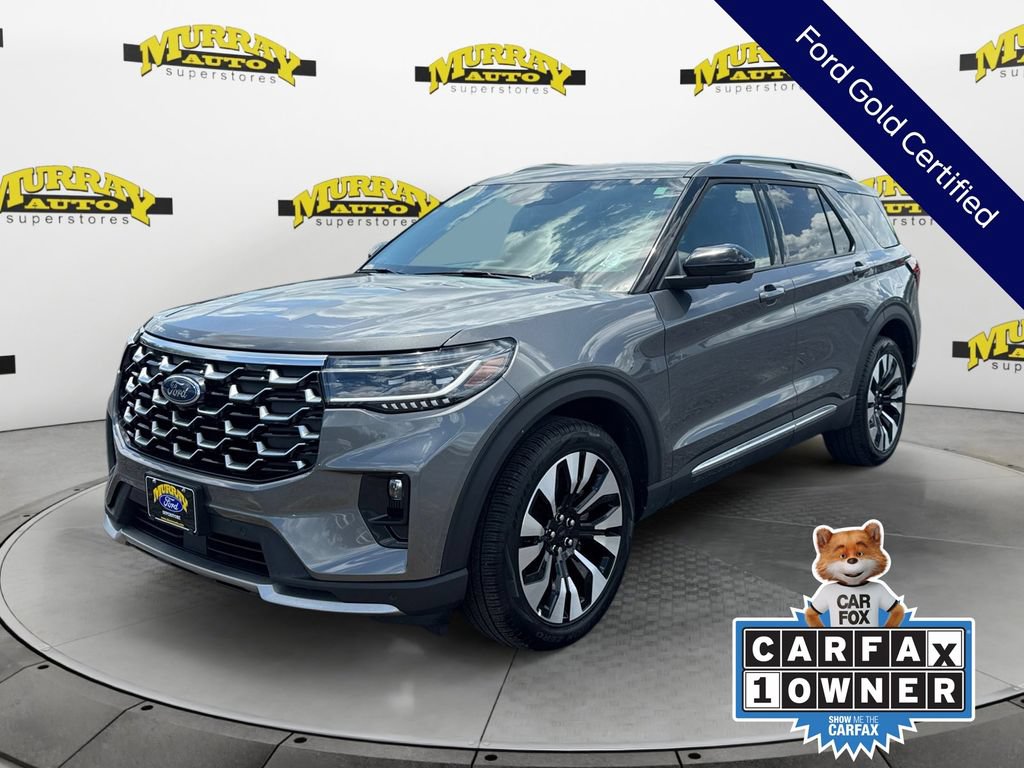 Certified 2025 Ford Explorer Platinum w/ LUX Leather Package