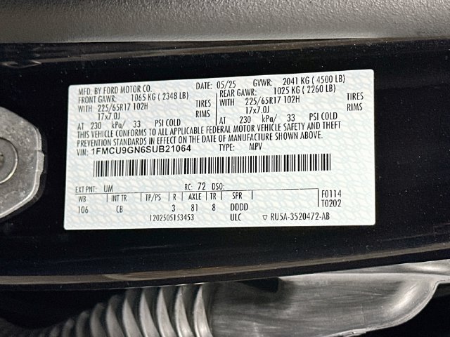 Certified 2025 Ford Escape Active AWD/4WD image 36