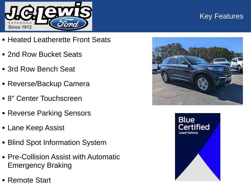 Certified 2022 Ford Explorer XLT w/ Equipment Group 202A RWD image 30