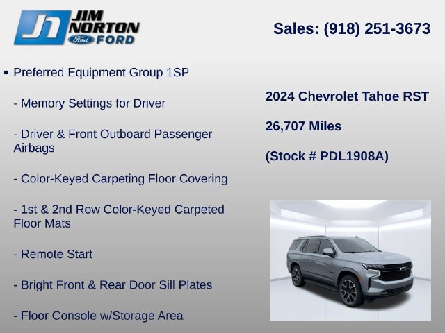 Used 2024 Chevrolet Tahoe RST w/ Luxury Package AWD/4WD image 8