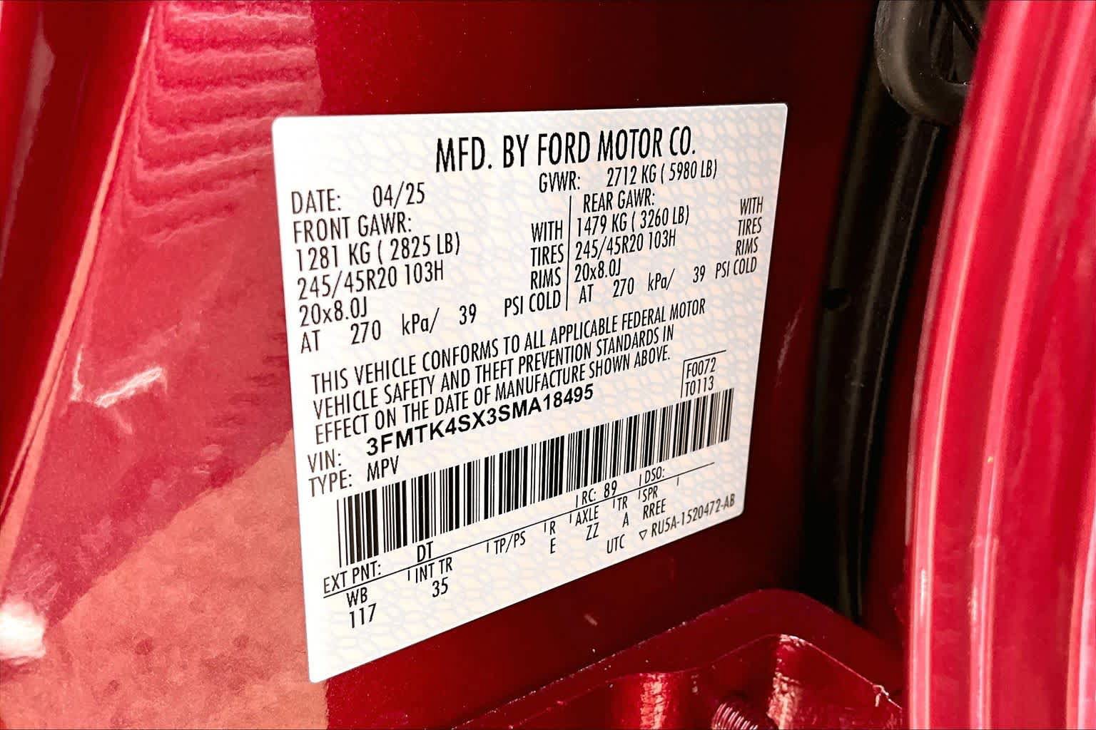 Certified 2025 Ford Mustang Mach-E GT AWD/4WD image 33