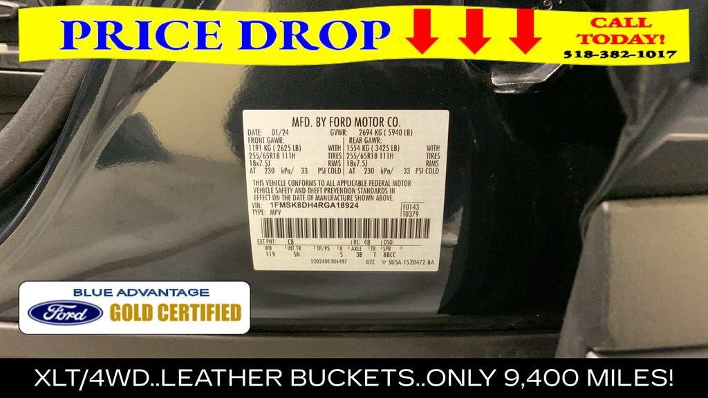 Certified 2024 Ford Explorer XLT w/ Equipment Group 202A AWD/4WD image 49