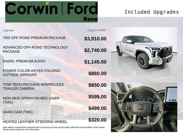 Used 2025 Toyota Tundra SR5 w/ TRD Off-Road Premium Package image 9