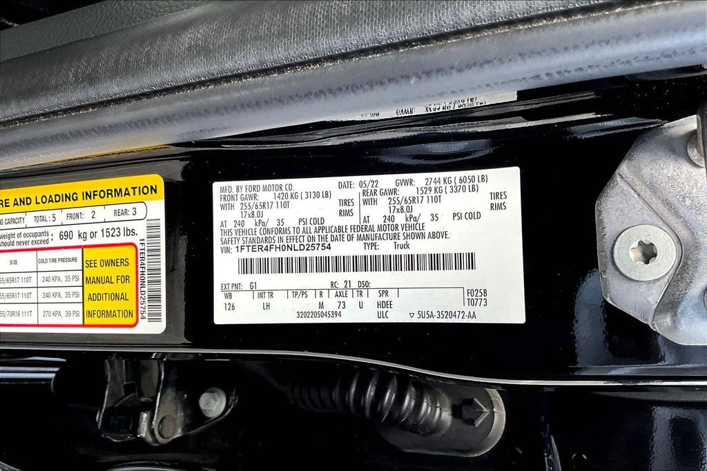 Certified 2022 Ford Ranger XLT w/ Equipment Group 301A Mid AWD/4WD image 22