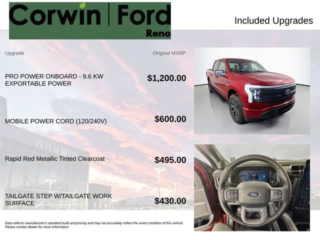 Certified 2025 Ford F150 Lightning Flash AWD/4WD image 3