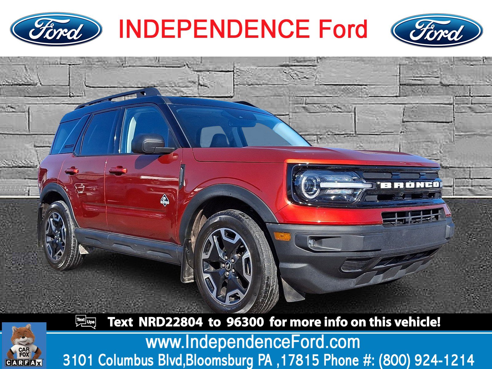 Certified 2022 Ford Bronco Sport Outer Banks image 1