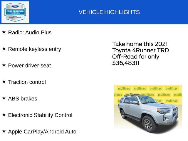 Used 2021 Toyota 4Runner TRD Off-Road AWD/4WD image 18