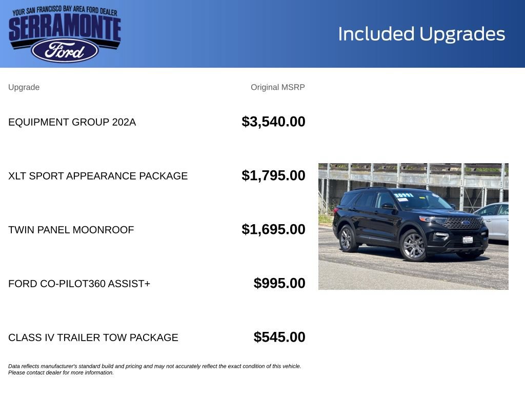 Certified 2022 Ford Explorer XLT w/ Equipment Group 202A AWD/4WD image 26