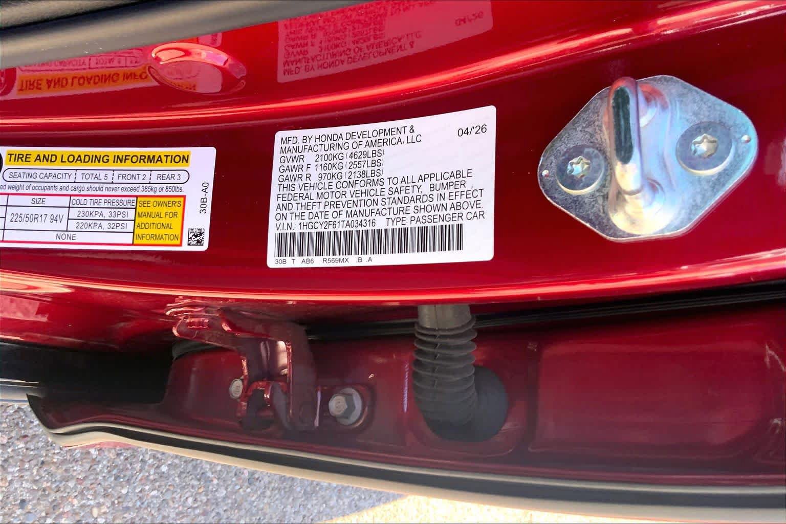Used 2026 Honda Accord EX-L image 37