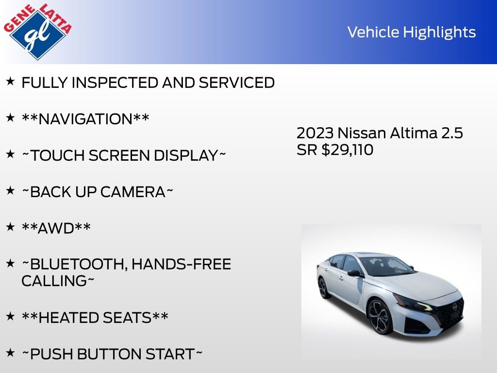 Used 2023 Nissan Altima 2.5 SR w/ SR Premium Package AWD/4WD image 33