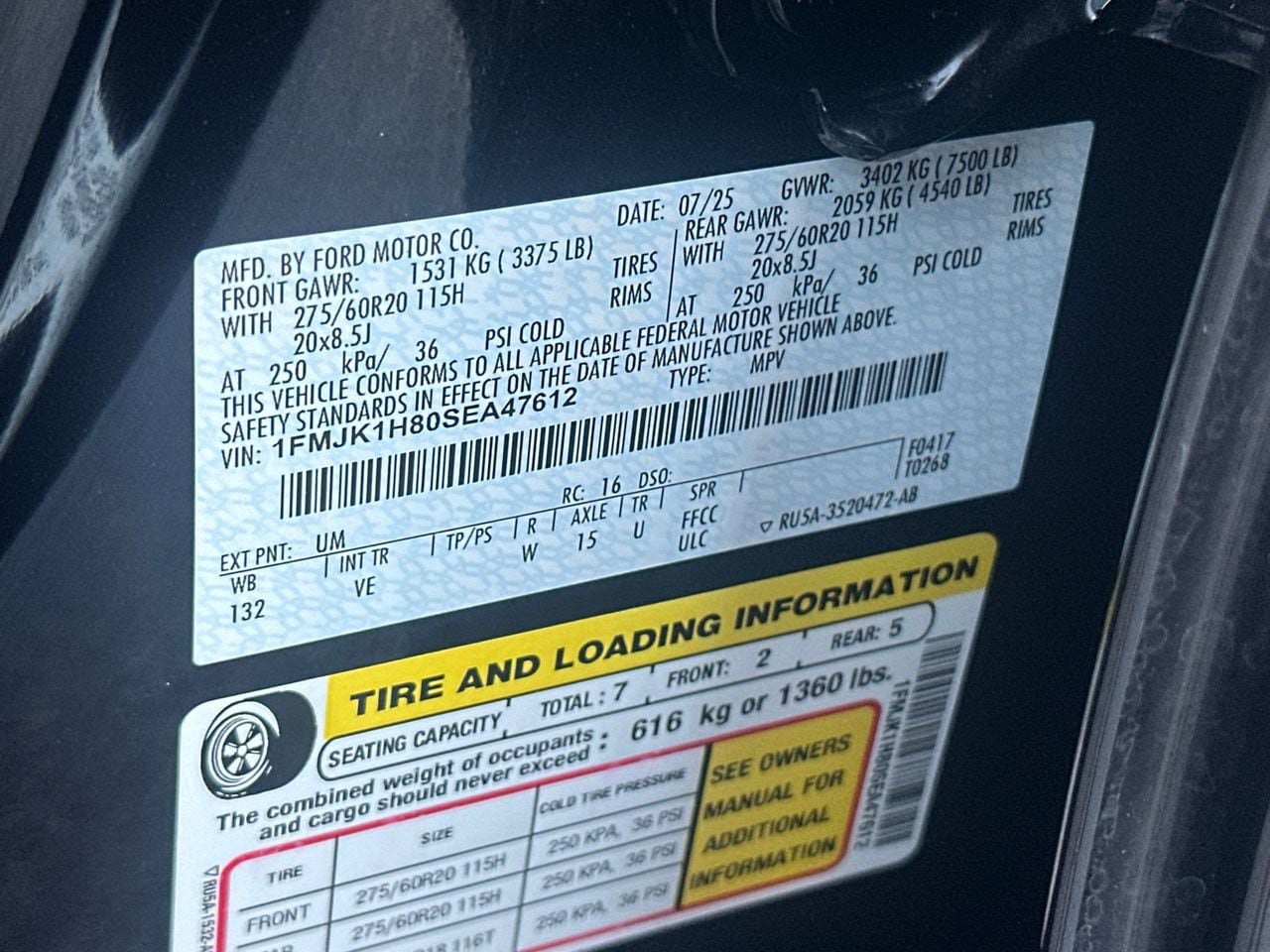 Certified 2025 Ford Expedition Max Active RWD image 36