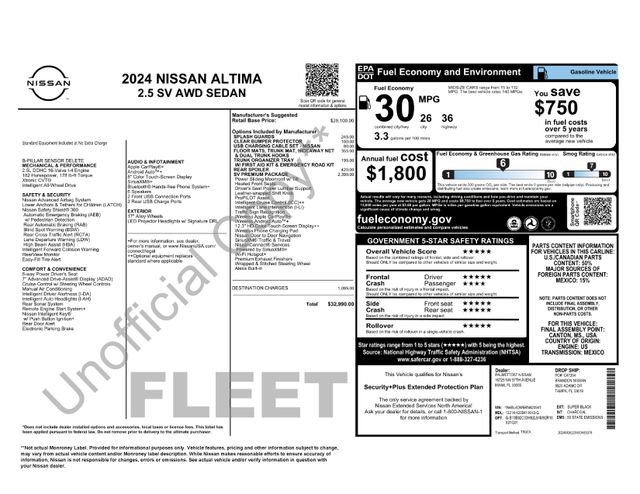 Used 2024 Nissan Altima 2.5 SV w/ SV Premium Package AWD/4WD image 4