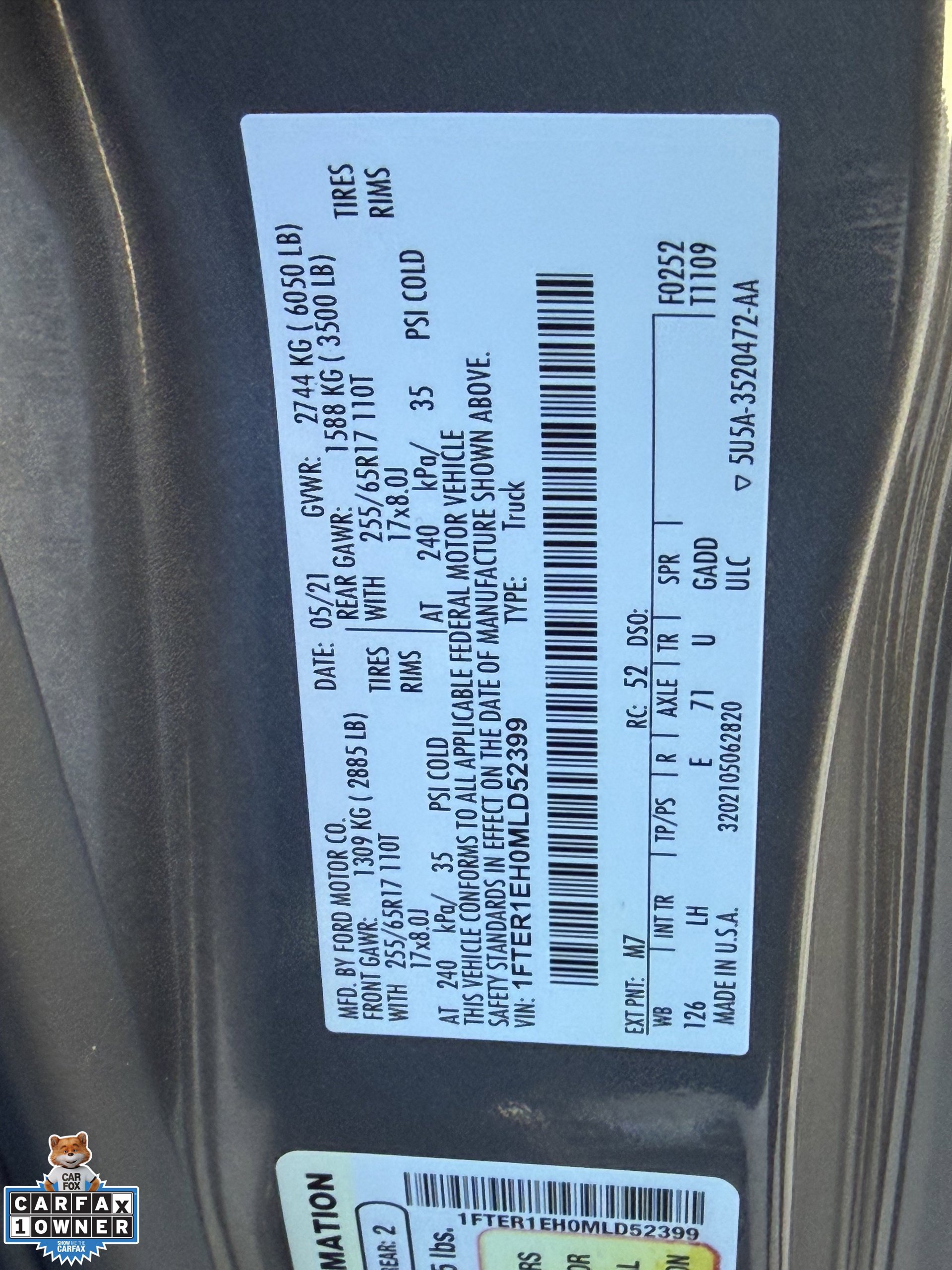 Certified 2021 Ford Ranger XL w/ Equipment Group 101A High RWD image 33