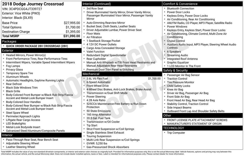 Used 2018 Dodge Journey Crossroad image 10