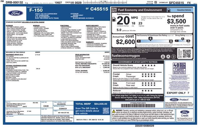 Certified 2025 Ford F150 STX w/ Equipment Group 201A FX4 AWD/4WD image 25