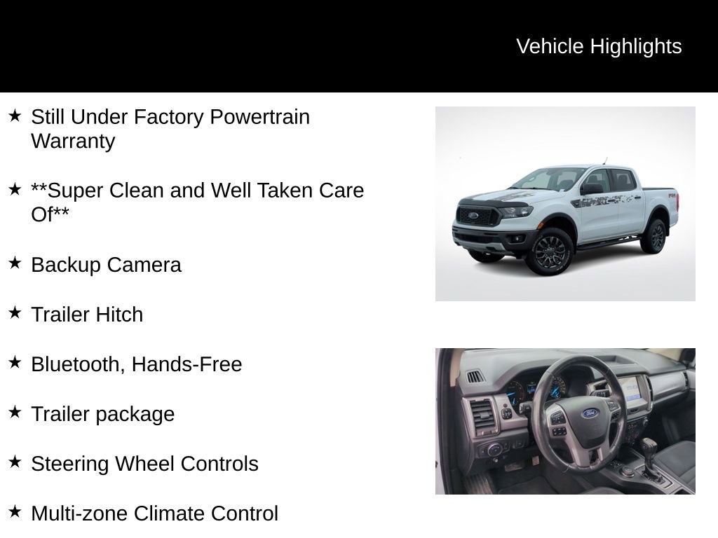 Certified 2022 Ford Ranger XLT w/ Equipment Group 302A High image 21