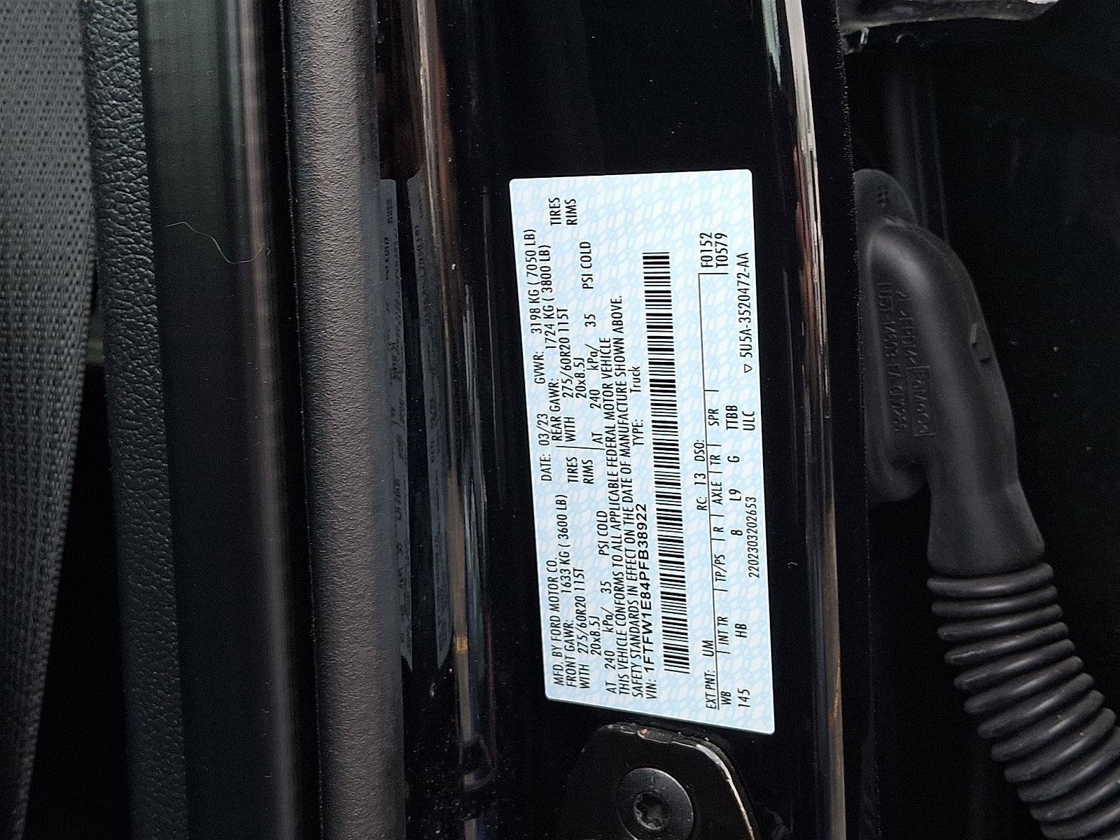 Certified 2023 Ford F150 Lariat w/ Equipment Group 502A High image 27