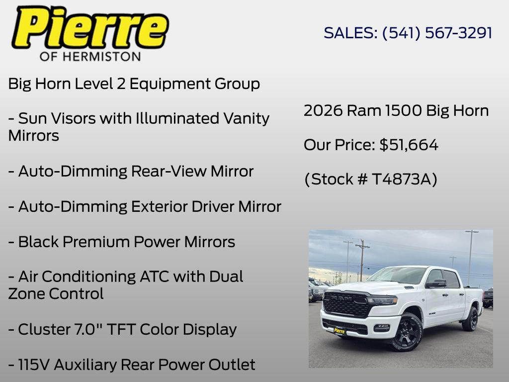 Used 2026 RAM 1500 Big Horn AWD/4WD image 12