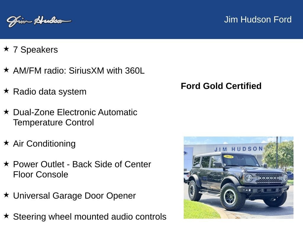 Certified 2024 Ford Bronco Badlands AWD/4WD image 13